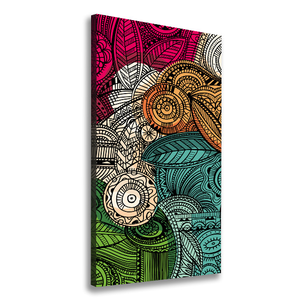 Foto auf leinwand vertikales Abstrakte Federn