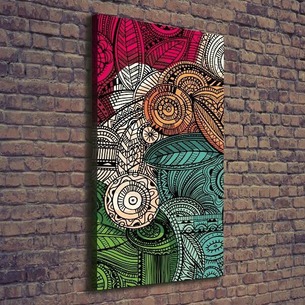 Foto auf leinwand vertikales Abstrakte Federn