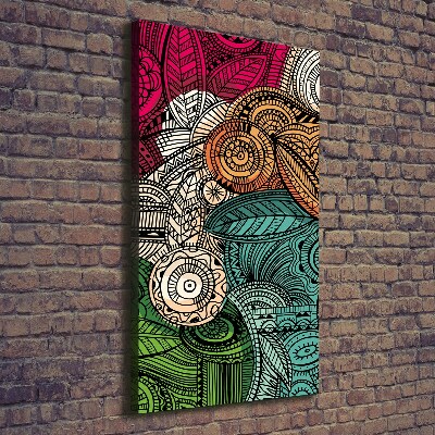 Foto auf leinwand vertikales Abstrakte Federn