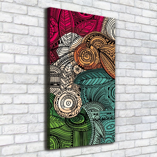 Foto auf leinwand vertikales Abstrakte Federn