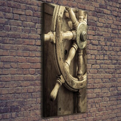 Foto auf leinwand vertikales Das Ruder einer Yacht