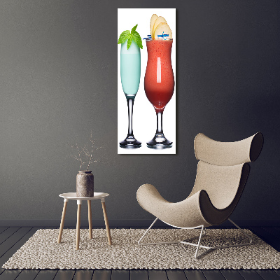 Foto leinwand vertikales Farbenfrohe Cocktails