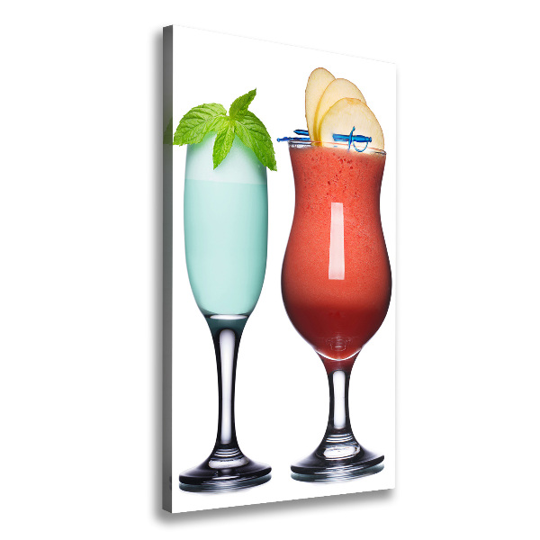 Foto leinwand vertikales Farbenfrohe Cocktails