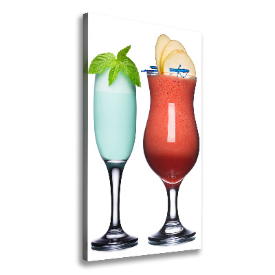 Foto leinwand vertikales Farbenfrohe Cocktails