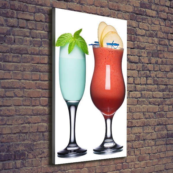 Foto leinwand vertikales Farbenfrohe Cocktails