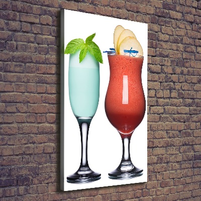 Foto leinwand vertikales Farbenfrohe Cocktails