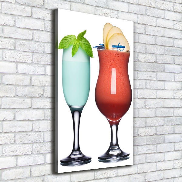 Foto leinwand vertikales Farbenfrohe Cocktails