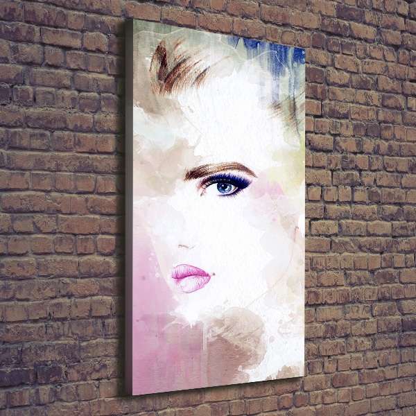 Foto leinwand vertikales Abstrakte Frau