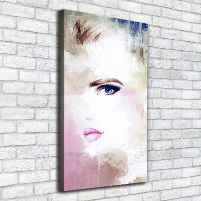 Foto leinwand vertikales Abstrakte Frau