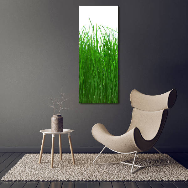 Wandbild vertikales Gras