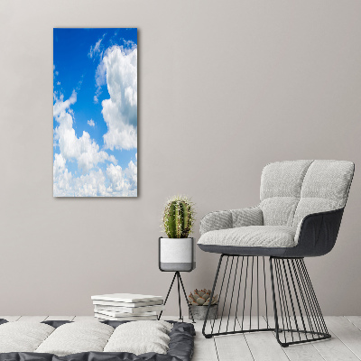 Wandbild vertikales Wolken am Himmel