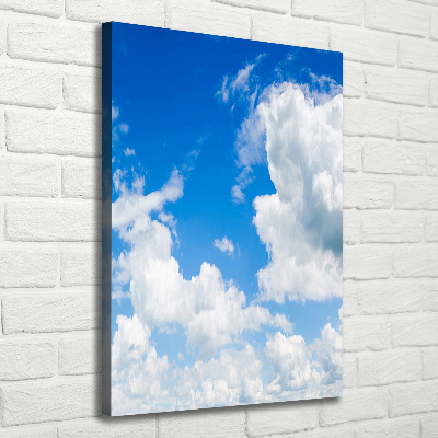 Wandbild vertikales Wolken am Himmel
