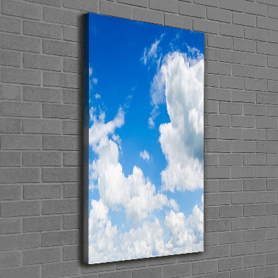 Wandbild vertikales Wolken am Himmel
