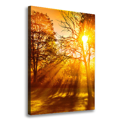 Foto leinwand vertikales Park im Herbst