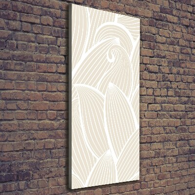 Wandbild vertikales Blütenblätter