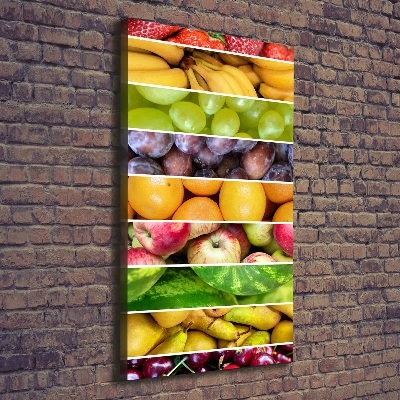 Foto leinwand vertikales Bunte Früchte