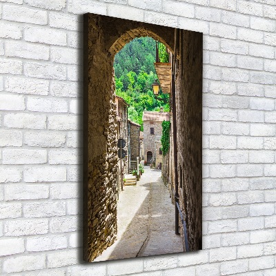 Wandbild vertikales Eine charmante Straße