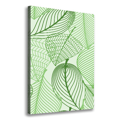 Foto auf leinwand vertikales Grüne Blätter