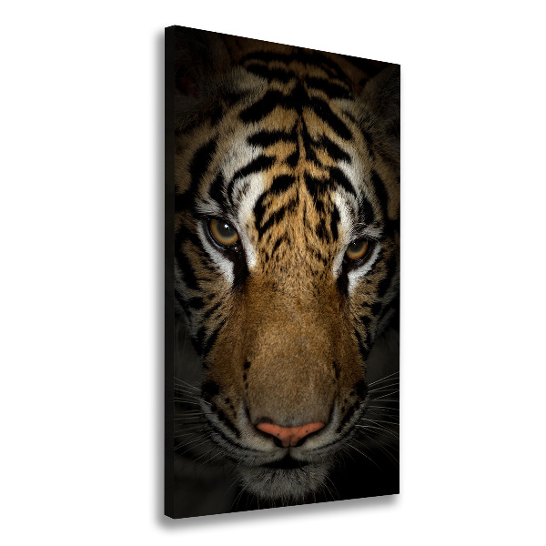 Foto leinwand vertikales Tiger