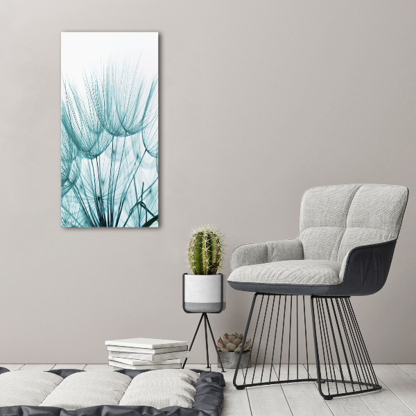 Foto auf leinwand vertikales Löwenzahnsamen