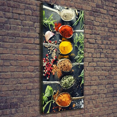 Wandbild vertikales Gewürze