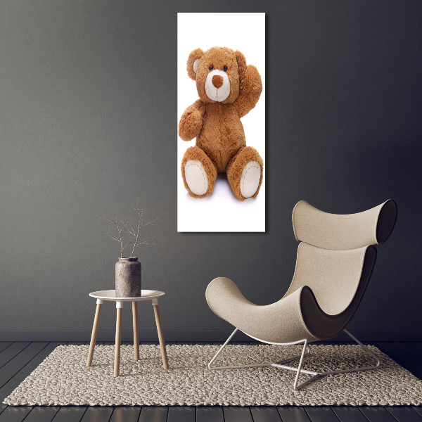 Wandbild vertikales Teddybär