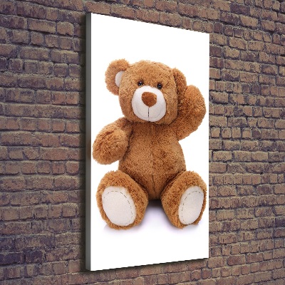Wandbild vertikales Teddybär