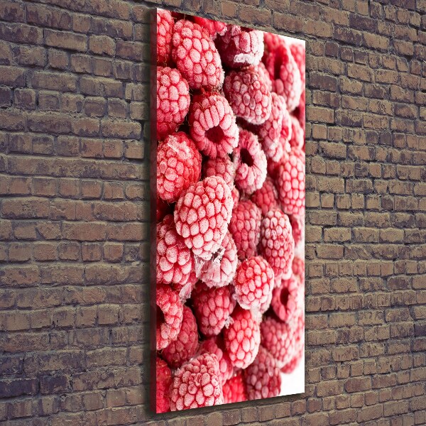Foto auf leinwand vertikales Himbeeren