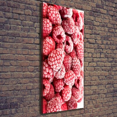 Foto auf leinwand vertikales Himbeeren