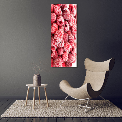 Foto auf leinwand vertikales Himbeeren