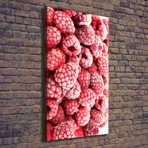 Foto auf leinwand vertikales Himbeeren