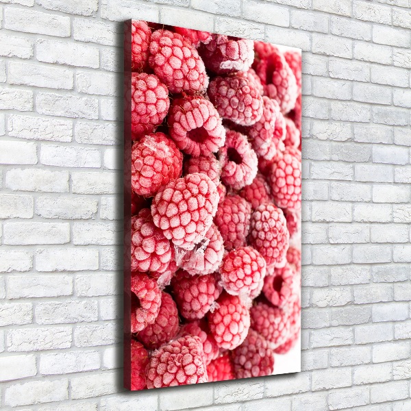 Foto auf leinwand vertikales Himbeeren