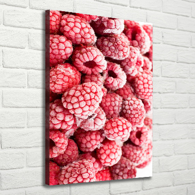 Foto auf leinwand vertikales Himbeeren