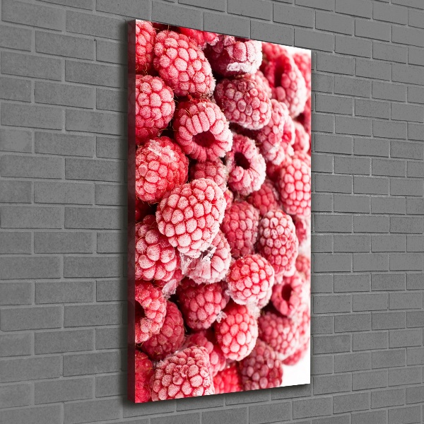 Foto auf leinwand vertikales Himbeeren