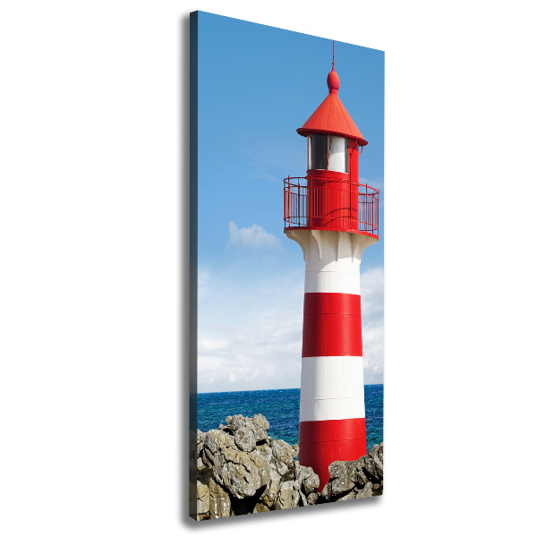 Wandbild vertikales Leuchtturm