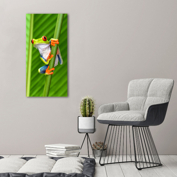 Foto auf leinwand vertikales Europäischer Laubfrosch