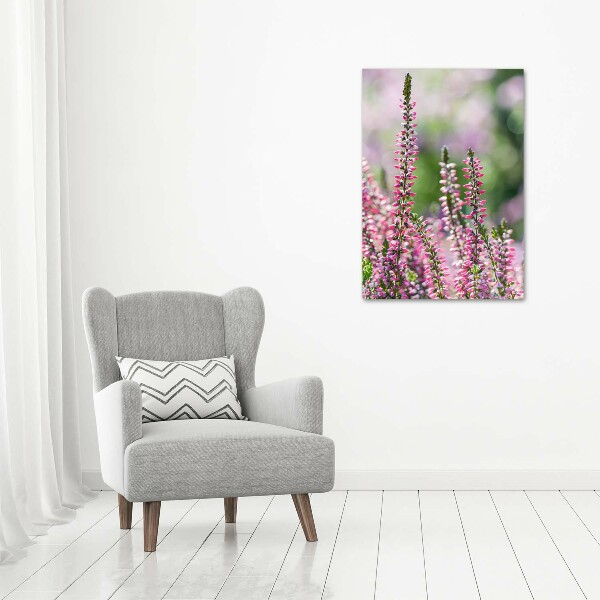 Foto auf leinwand vertikales Heidekraut