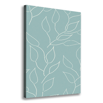 Foto auf leinwand vertikales Blätter