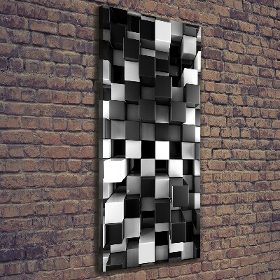 Wandbild vertikales Würfelabstraktion
