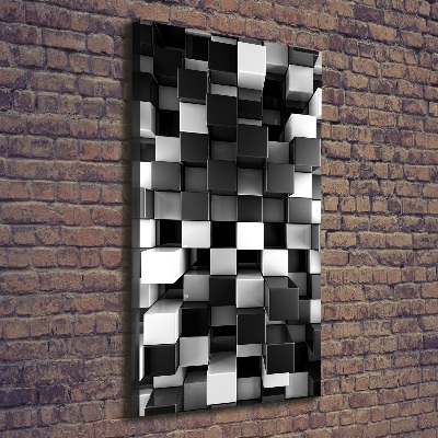 Wandbild vertikales Würfelabstraktion