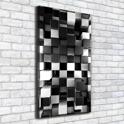 Wandbild vertikales Würfelabstraktion