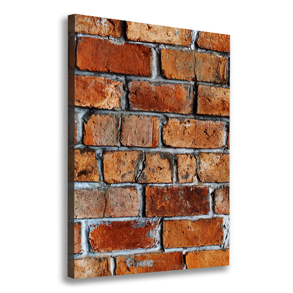 Foto leinwand vertikales Ziegelmauer