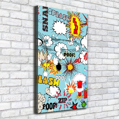 Foto leinwand vertikales Comics
