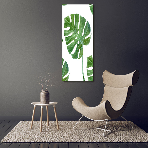 Wandbild vertikales Monstera
