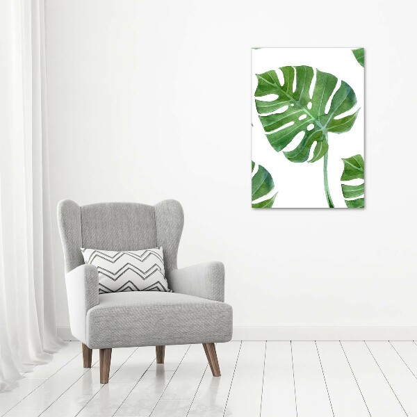 Wandbild vertikales Monstera