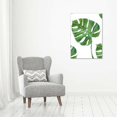 Wandbild vertikales Monstera