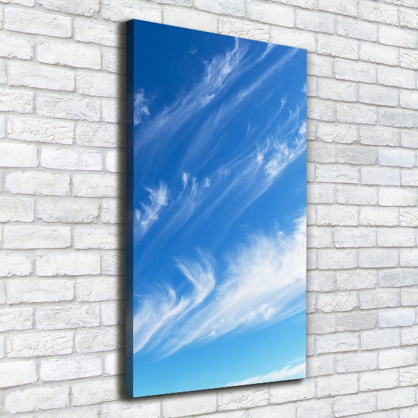 Foto leinwand vertikales Wolken am Himmel
