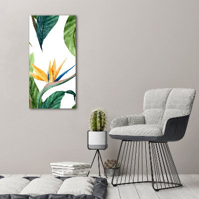 Foto leinwand vertikales Strelitzia reginae