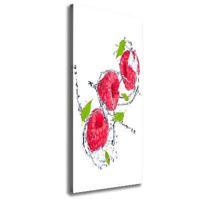 Wandbild vertikales Himbeeren