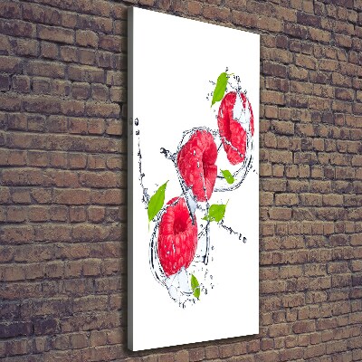 Wandbild vertikales Himbeeren